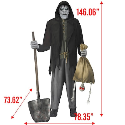 Haunted Living 12-ft Talking LED Bone Collector Animatronic