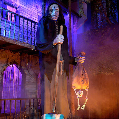 Haunted Living 12-ft Talking LED Bone Collector Animatronic