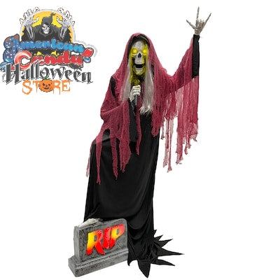 Back to Results
Holiday Decorations
Halloween Decorations
Outdoor Halloween Decorations & Inflatables
Haunted Living 7-ft Bluetooth Reaper Band LED Singer Animatronic