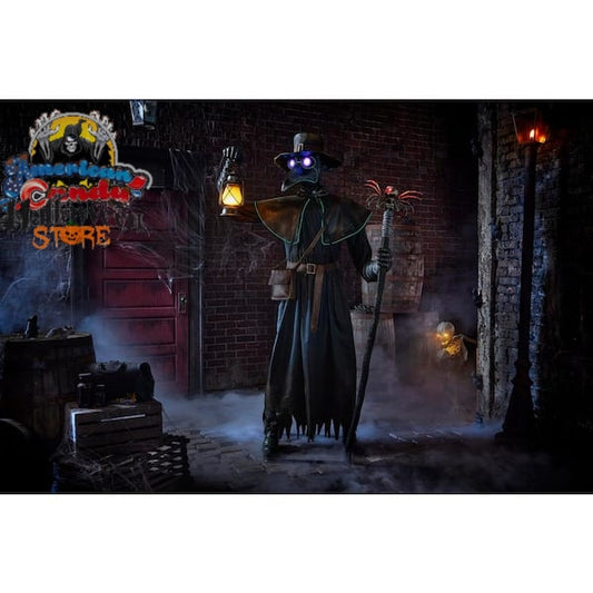 7 ft. Animated LED Plague Doctor