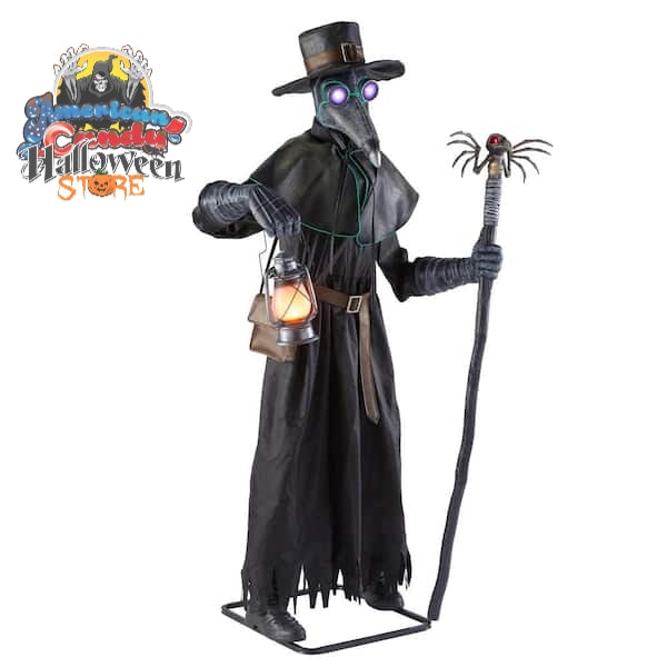 7 ft. Animated LED Plague Doctor