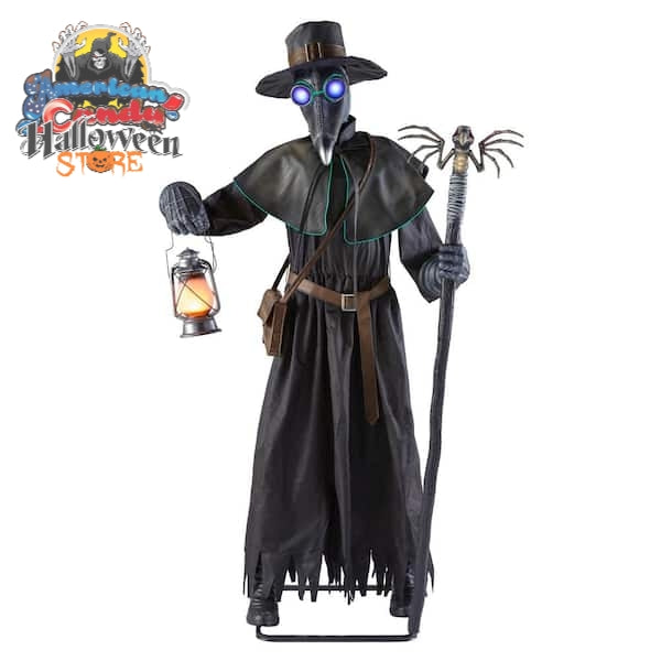 7 ft. Animated LED Plague Doctor