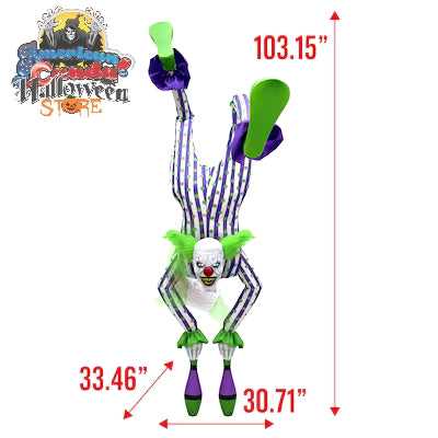 Haunted Living 8.5-ft Laughing LED Handstand Clown Animatronic