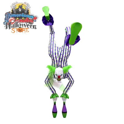 Haunted Living 8.5-ft Laughing LED Handstand Clown Animatronic