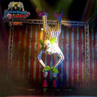 Haunted Living 8.5-ft Laughing LED Handstand Clown Animatronic