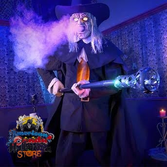 Wednesday 7.5ft Talking LED Flaming Joseph Crackstone Animatronic