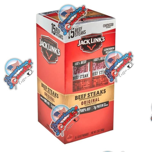 Caja de mini jack links beef steaks