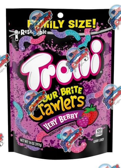 Trolli sour Brite Crawlers Very Berry family Size