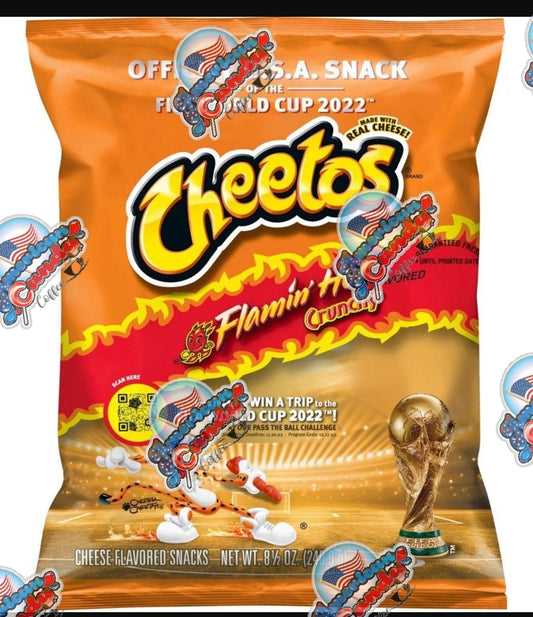 Cheetos flaming hut crunchy